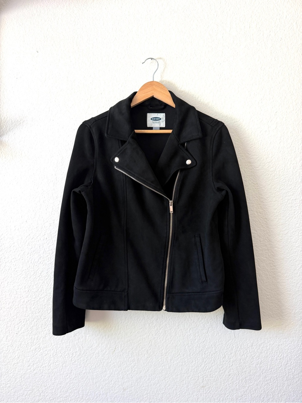 Old Navy Black Moto Jacket | Moto Zip Jacket | Women’s M